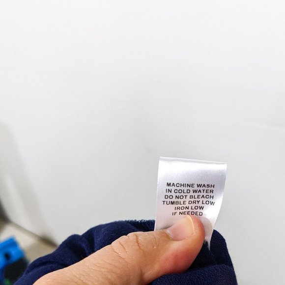 THE VANITY ROOM Women's NWT Navy Blue Surplice Faux Wrap Dress Size XL - Picture 6 of 7